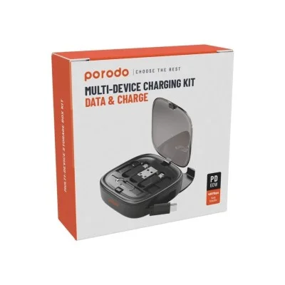 Porodo Multi-Device Charging Kit Data & Charge - Black